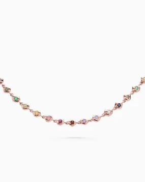 Collective Stone Necklace | Rose Gold