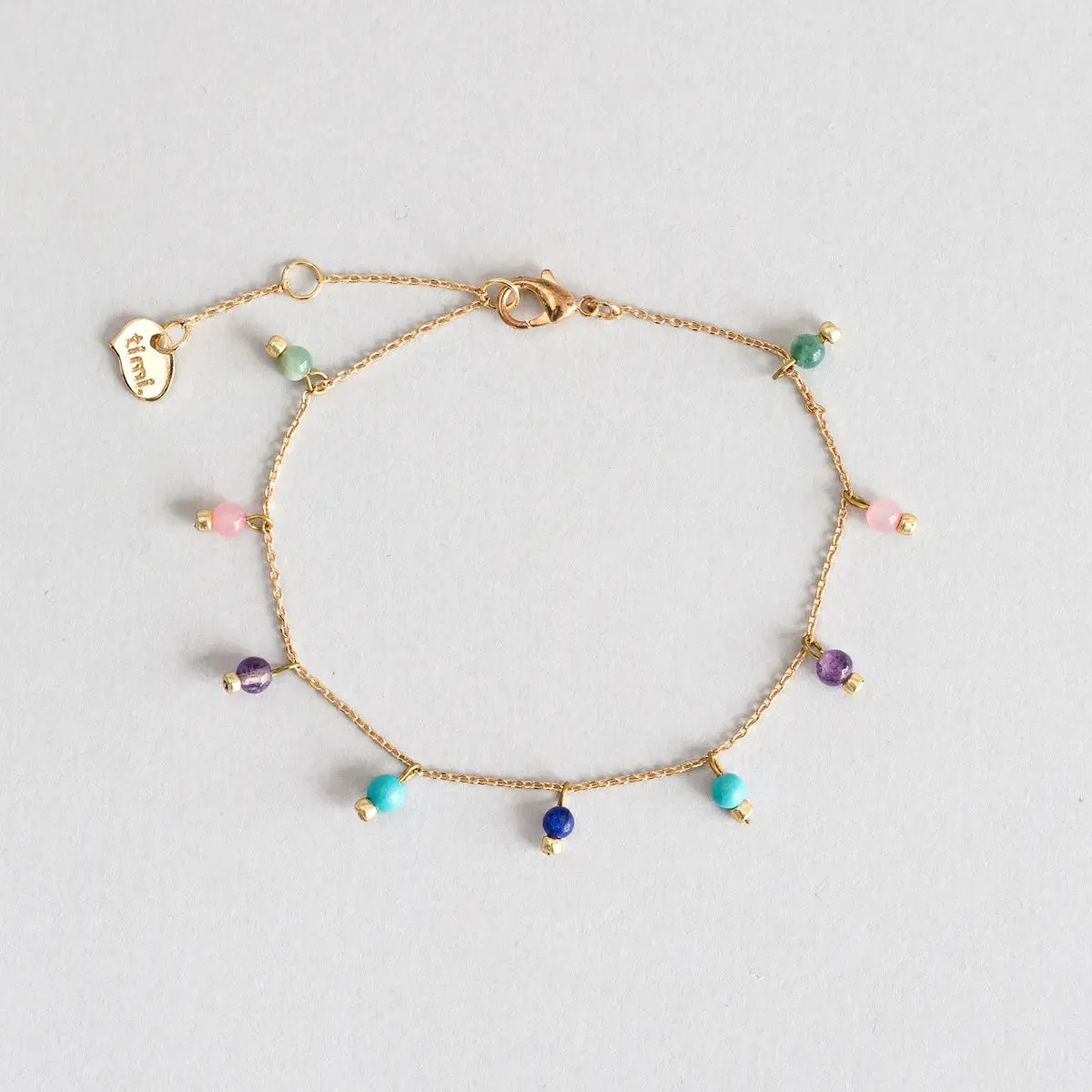 Colorful Precious Stone Bracelet