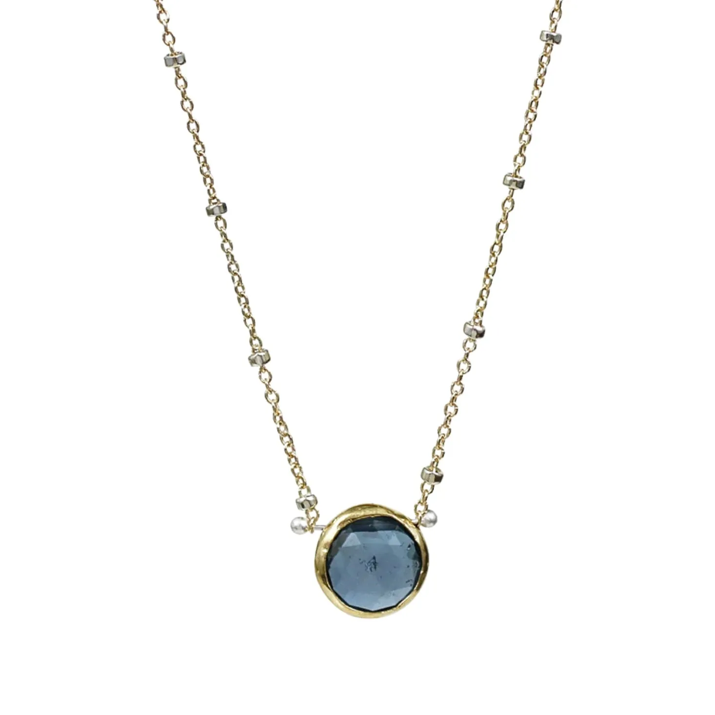 Comet Blue Quartz Necklace