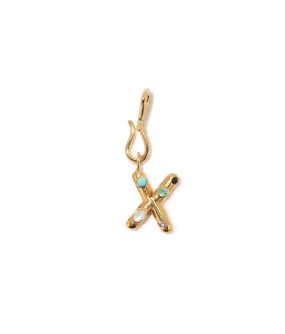 Confetti Letter “X” Mood Charm