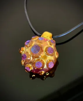 Contemporary Art Nodule (golden ruby) pendant