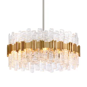 Corbett Lighting Ciro Gold Leaf Hand-Crafted 8lt Ceiling Pendant