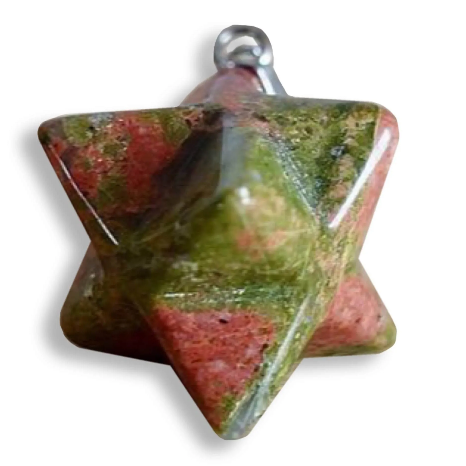 Crystal Stone Merkaba Pendant Necklace