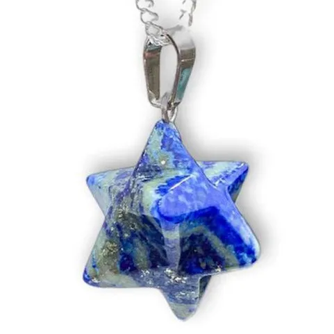 Crystal Stone Merkaba Pendant Necklace