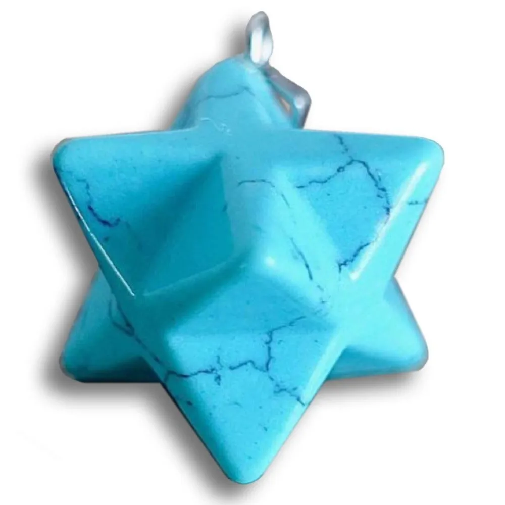 Crystal Stone Merkaba Pendant Necklace