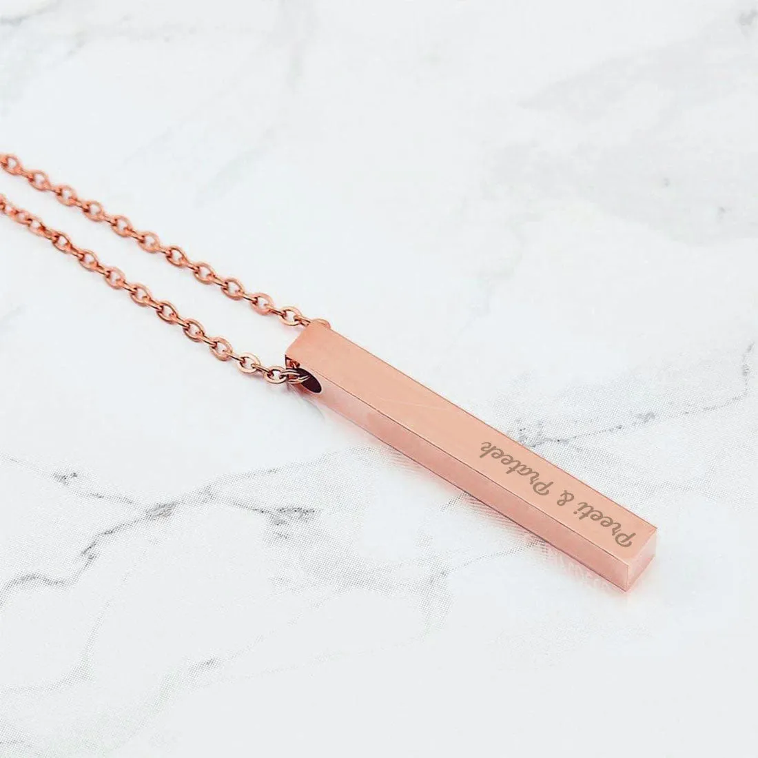 Custom Chain Pendant With Name Engraved Gifts for Birthday Anniversary Valentine Day - Add Name