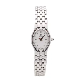 Cyma Ladies' Watch 14K White Gold MOP Dial 28 x 18mm Quartz (Preowned)(FINAL SALE)