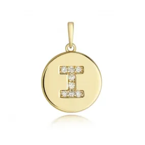 Diamond Jewellery 9ct Gold Diamond Initial I Pendant PD179/I