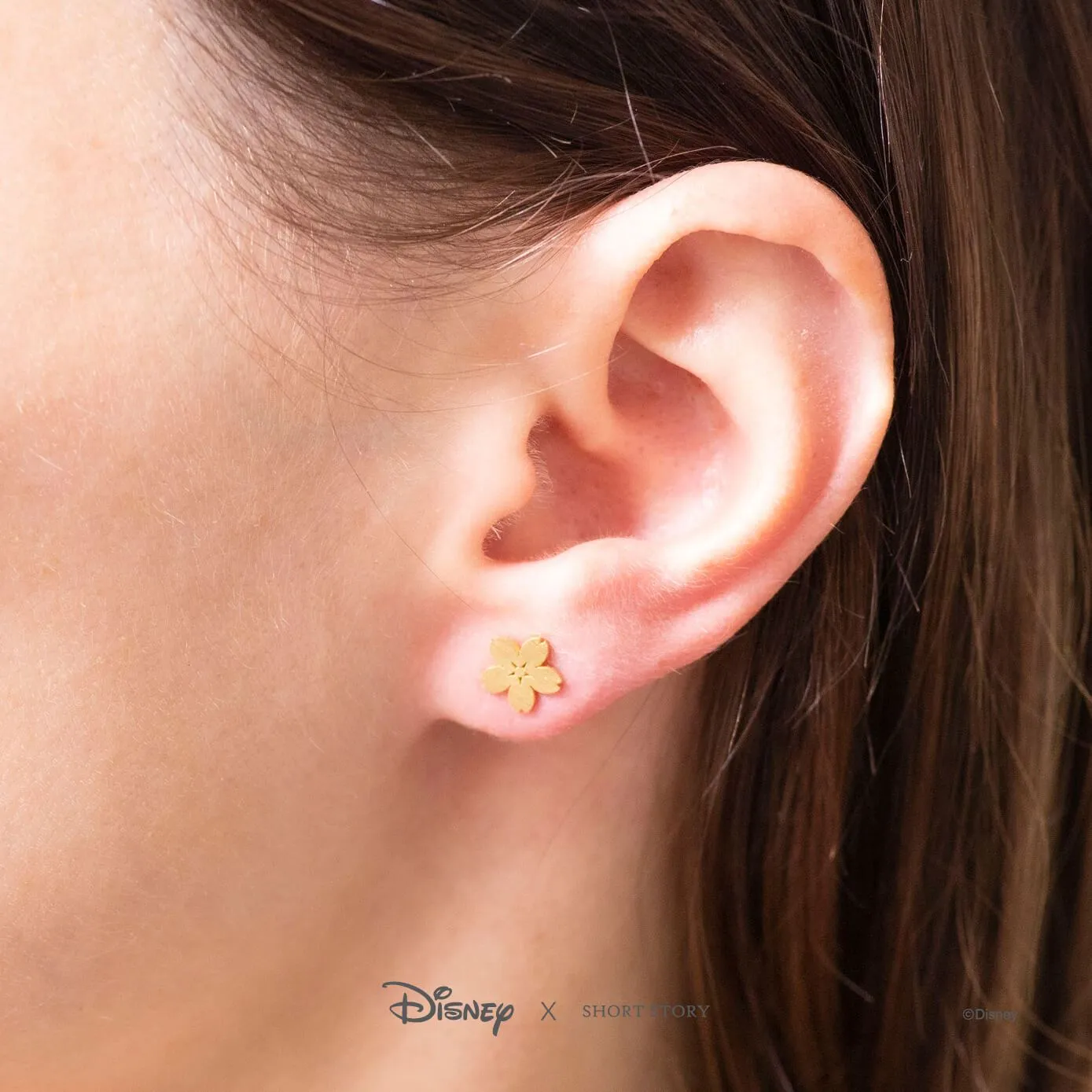 Disney Earring Mulan Brush & Blossom