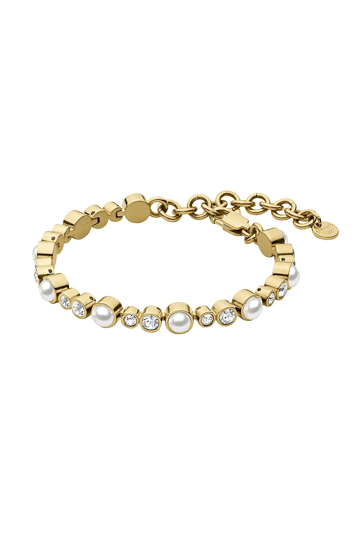 Dyrberg/Kern Sacha Bracelet in White Pearl