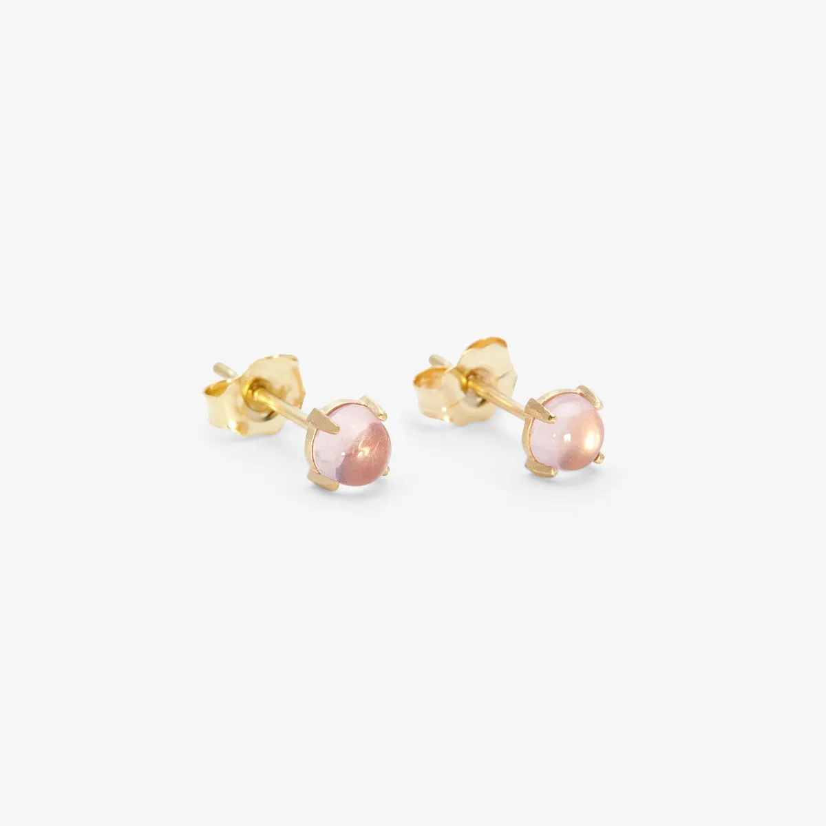 E7904RQ | Rose Quartz Wisp Studs