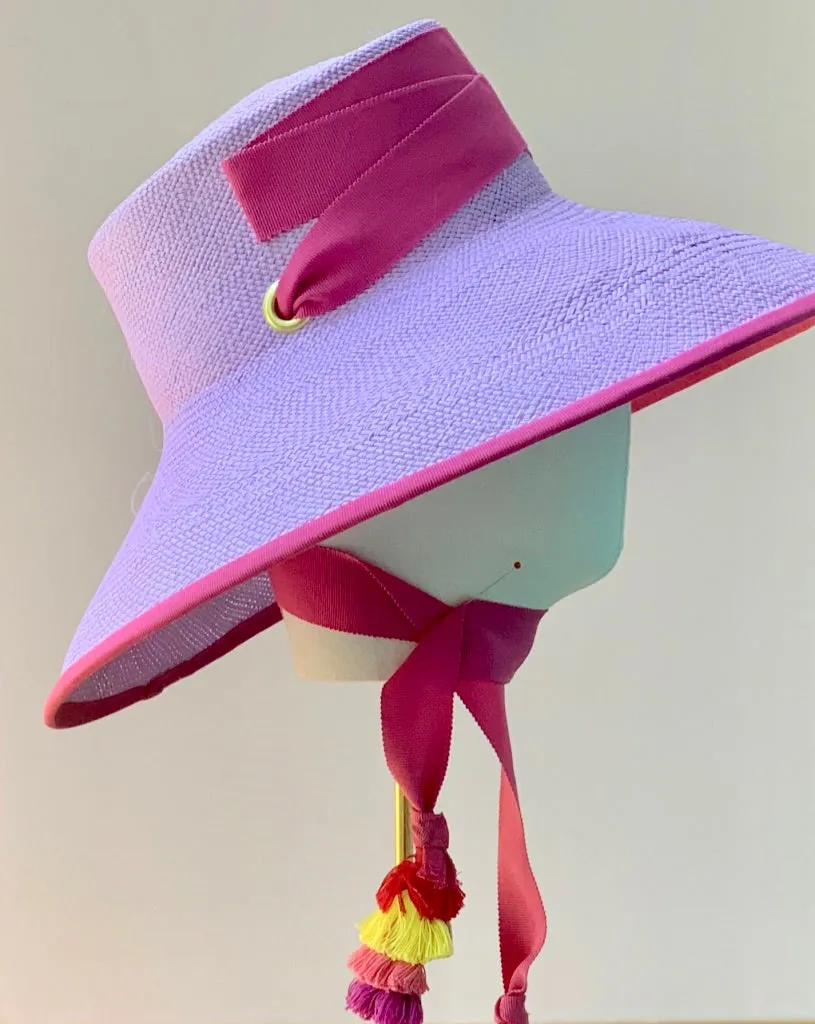 Edie Sunhat in Lavender and Rhubarb