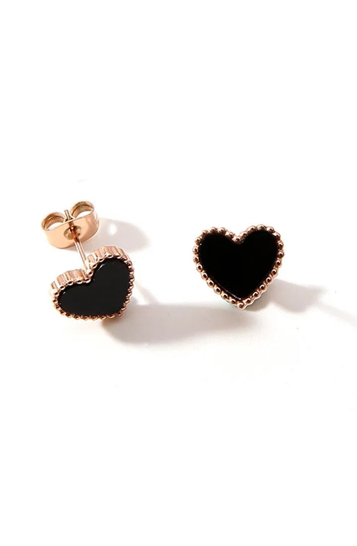 Esme Love Heart Stud Earrings