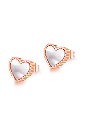 Esme Love Heart Stud Earrings