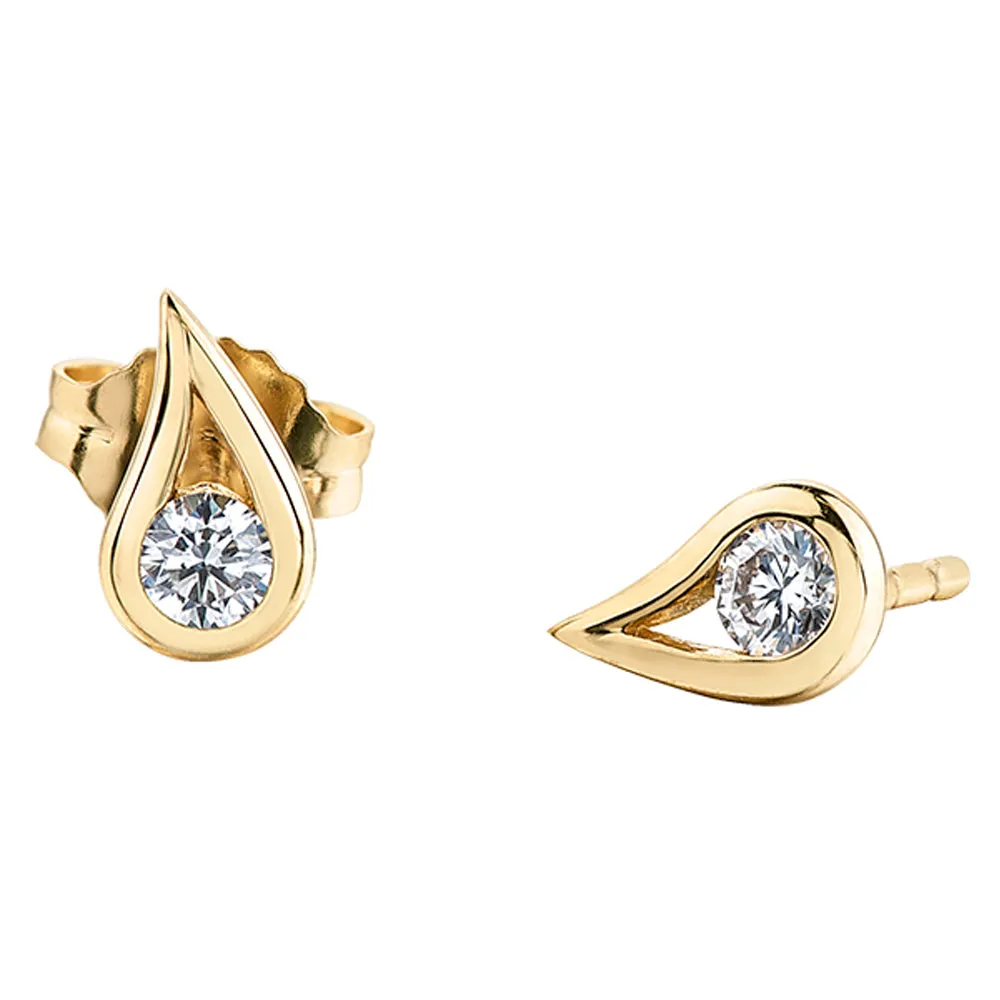 Eternal Flames Diamond Stud Earrings