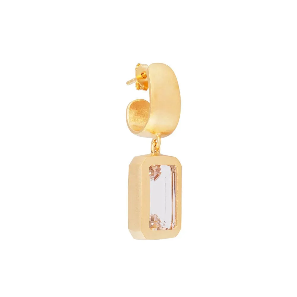 Fairley Crystal Cocktail Earrings - Gold