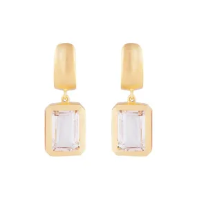 Fairley Crystal Cocktail Earrings - Gold