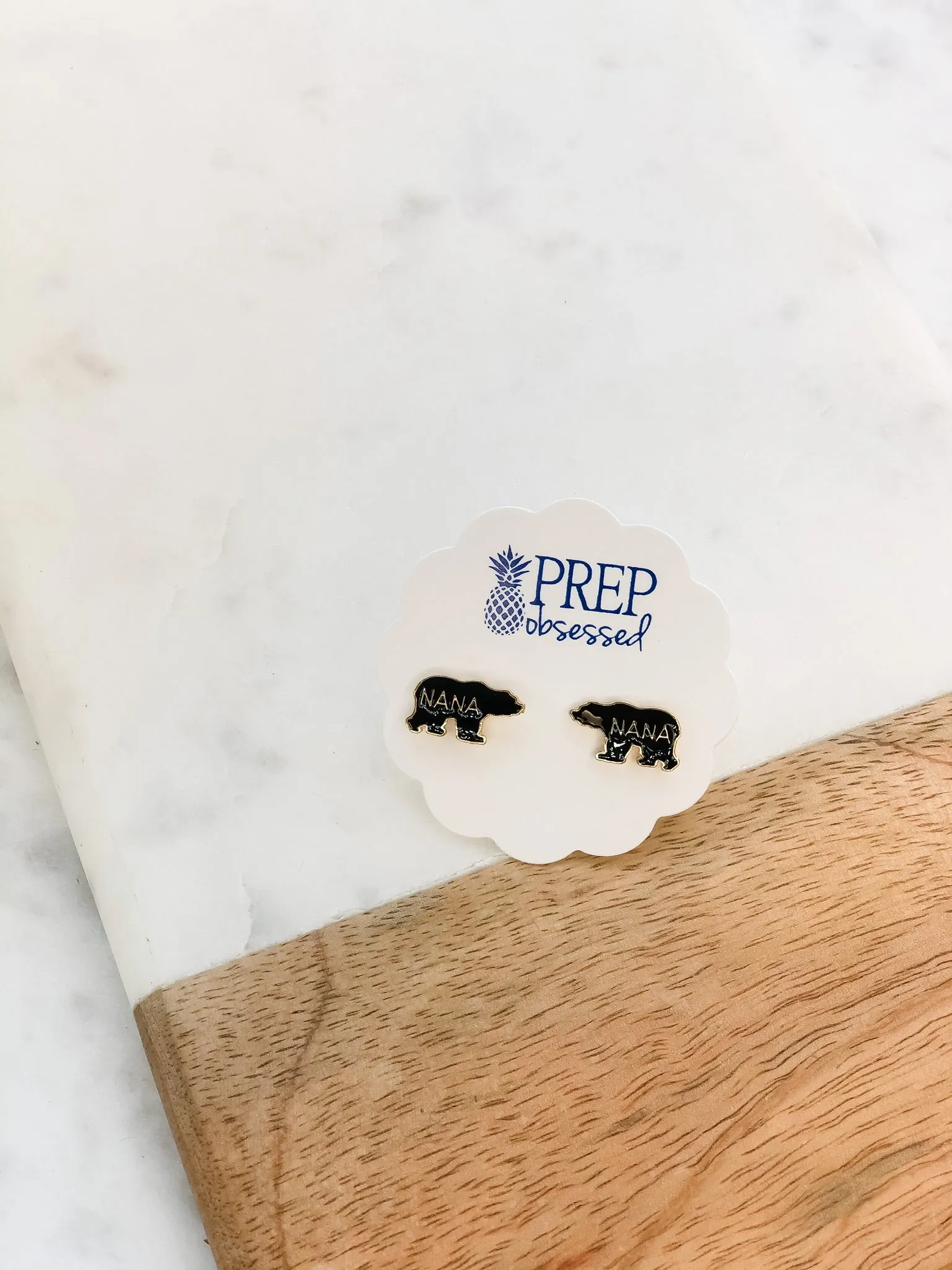 Family Signature Enamel Studs by Prep Obsessed