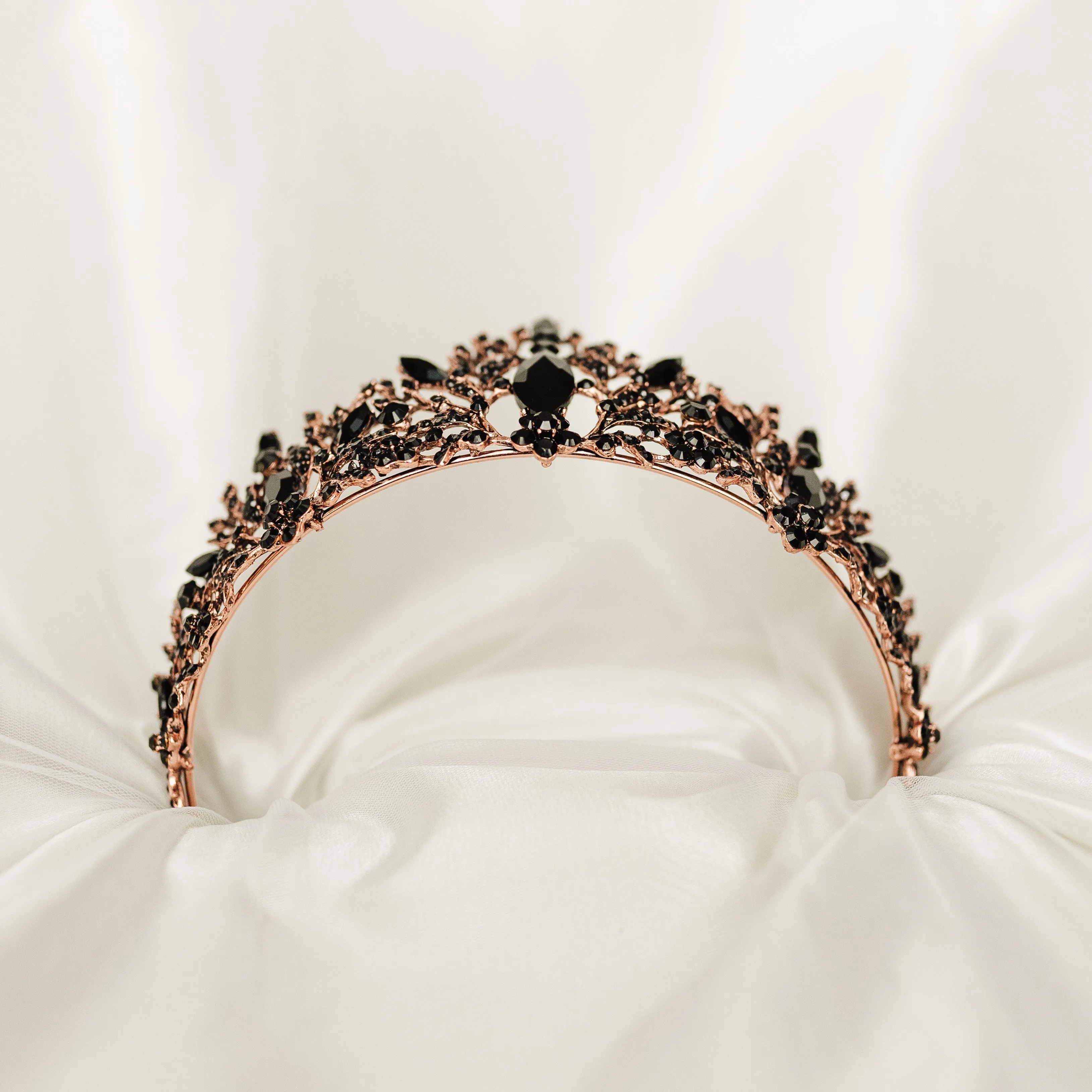 Felicity’s Tiara in Black & Rose Gold