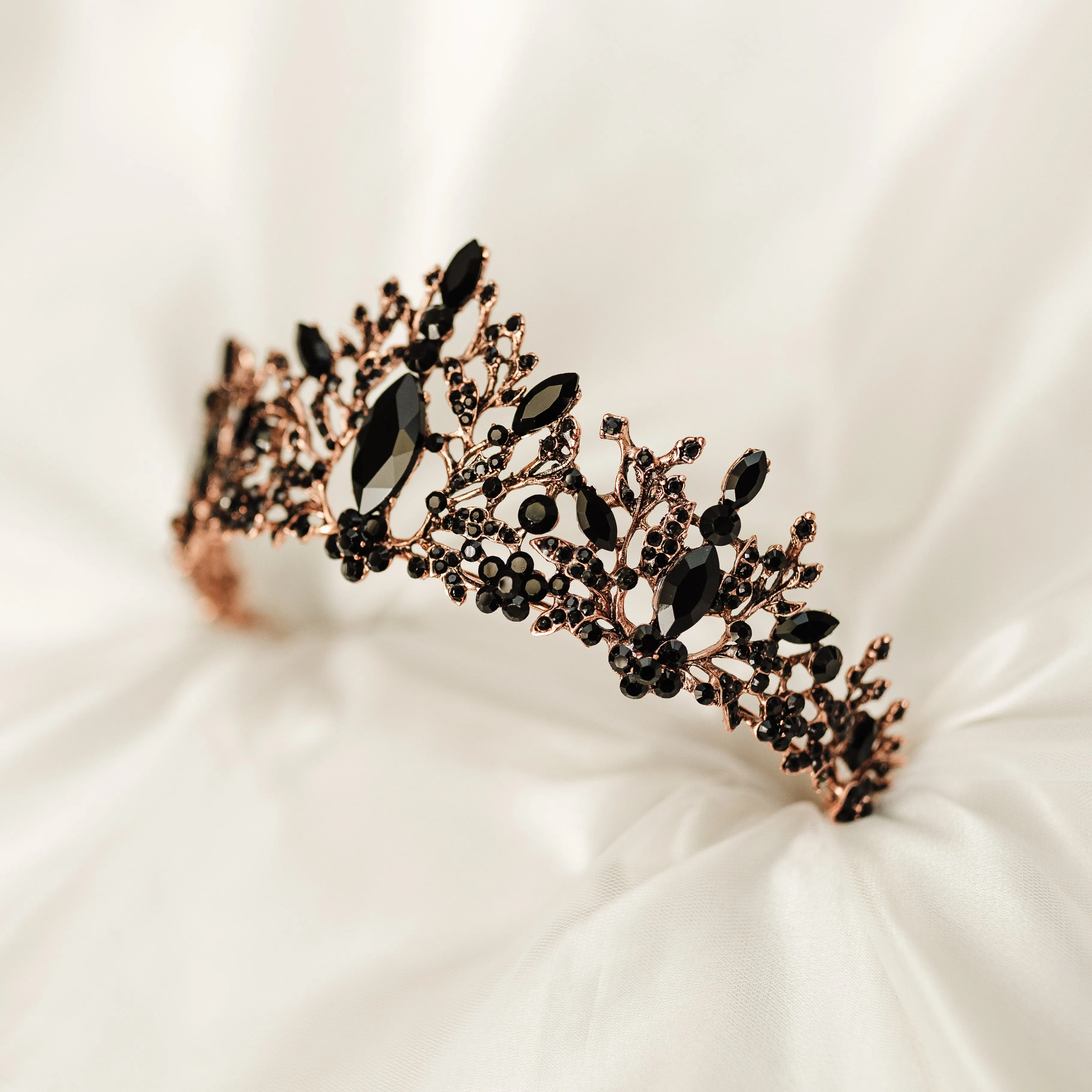 Felicity’s Tiara in Black & Rose Gold