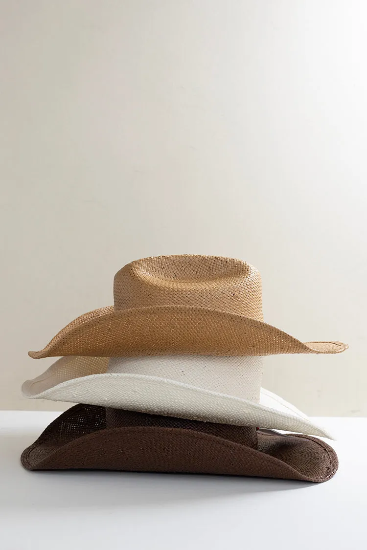 Flea Style Brooks Tan Straw Western Hat