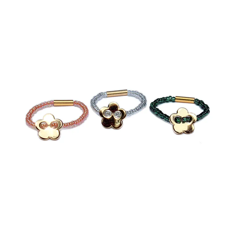 Flower Rings / Set of 6 Assorted