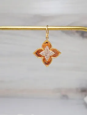 Four Leaf Clover Diamond 14K Gold Pendant