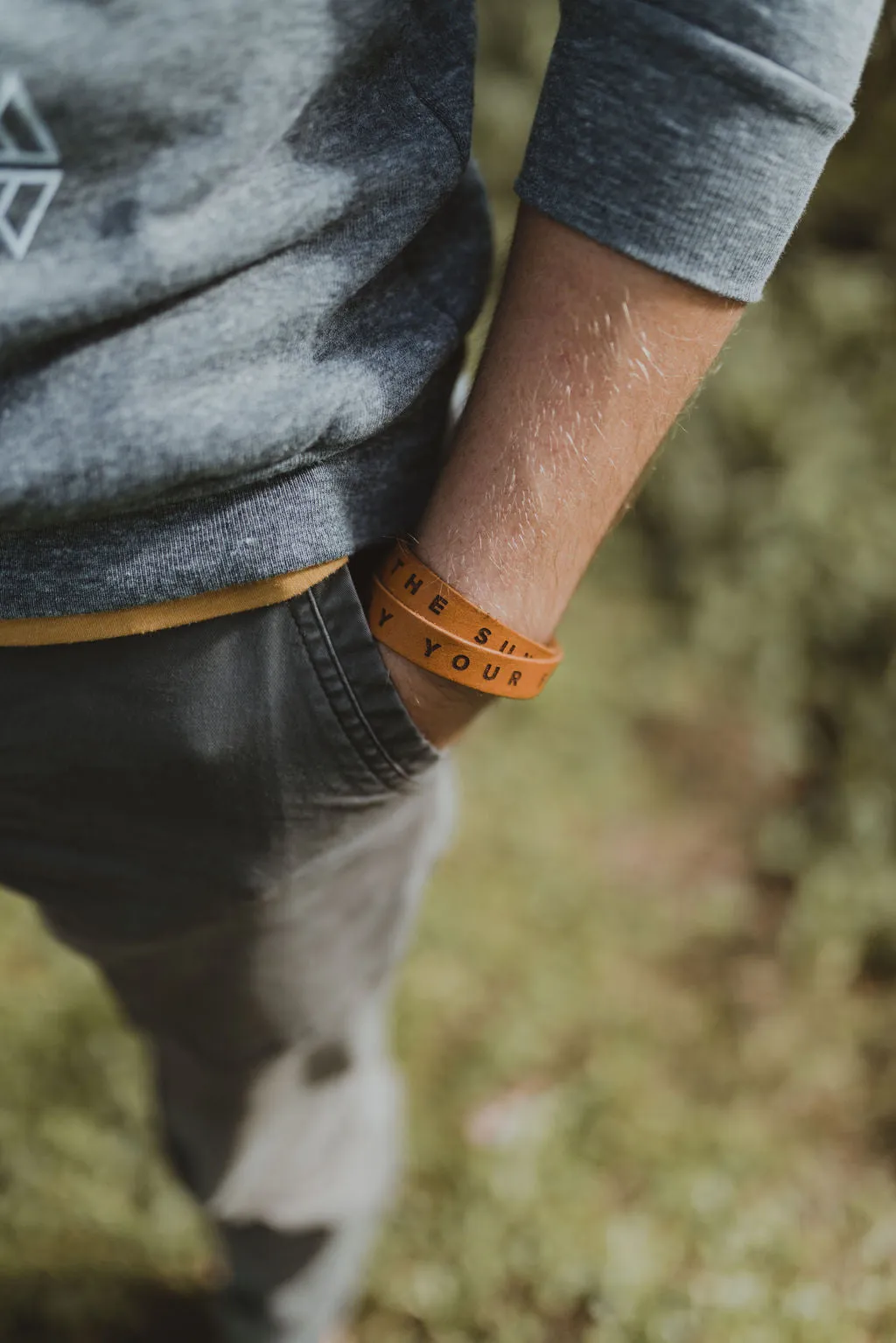 Friends Like The Sun Leather Bracelet