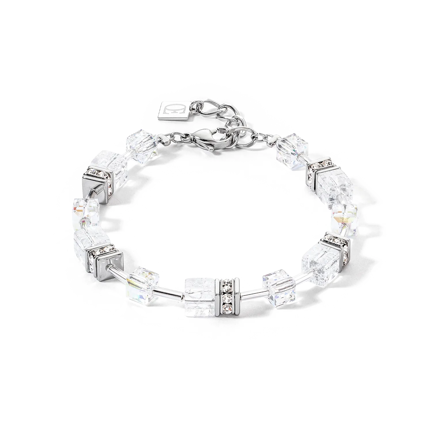 GeoCUBE® Iconic Nature bracelet silver-white