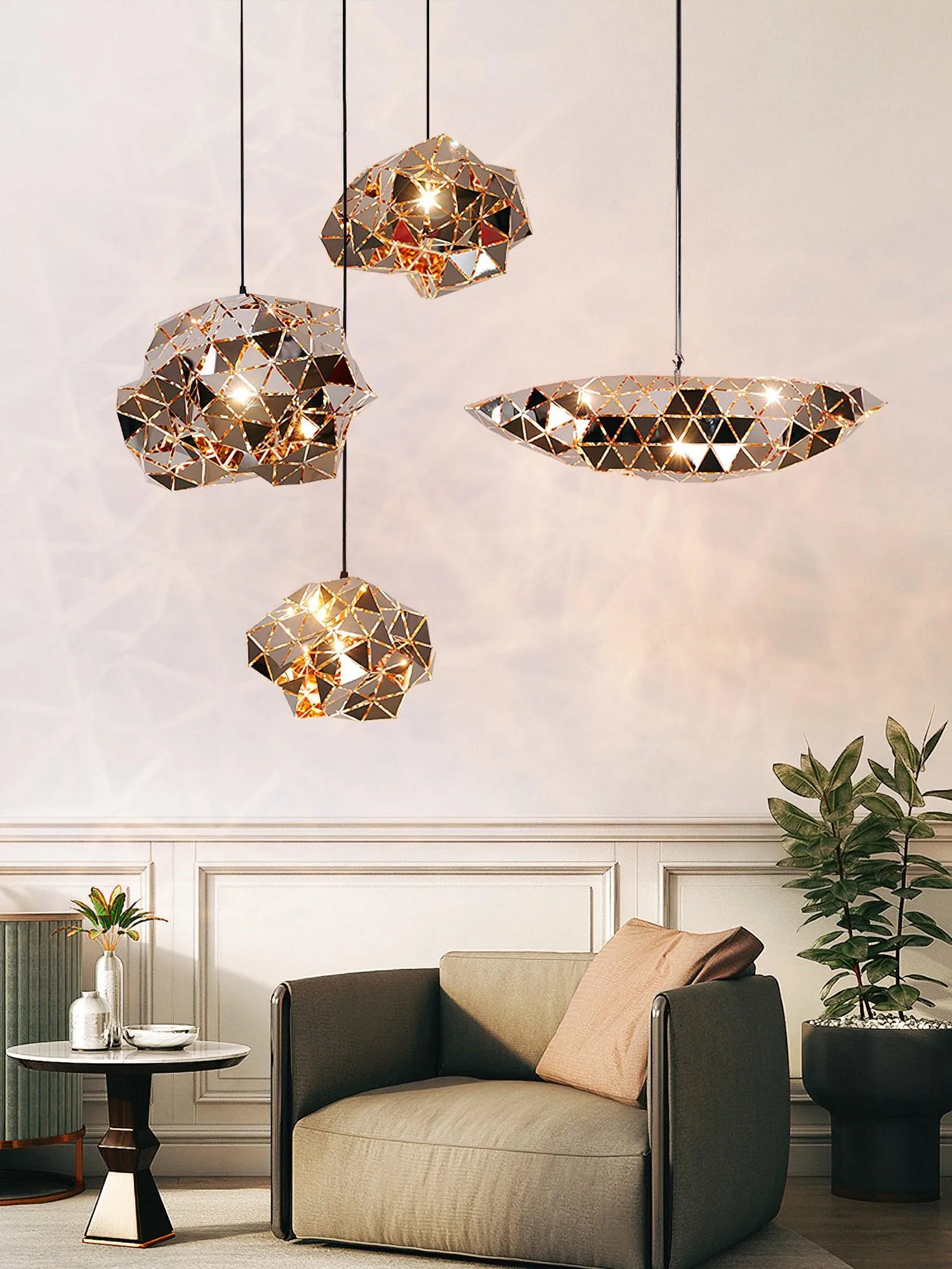 Geometric Panel Pendant Lamp