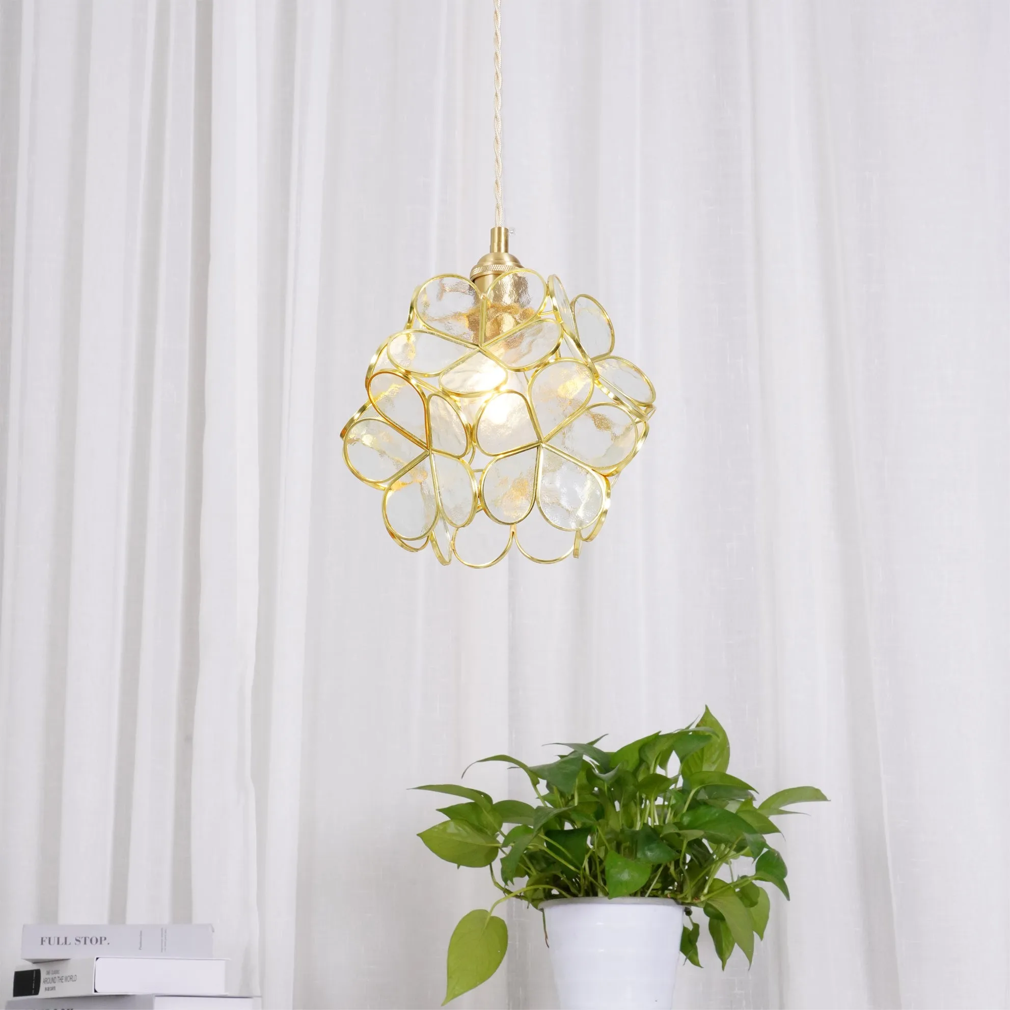 Glass Petal Pendant Lights