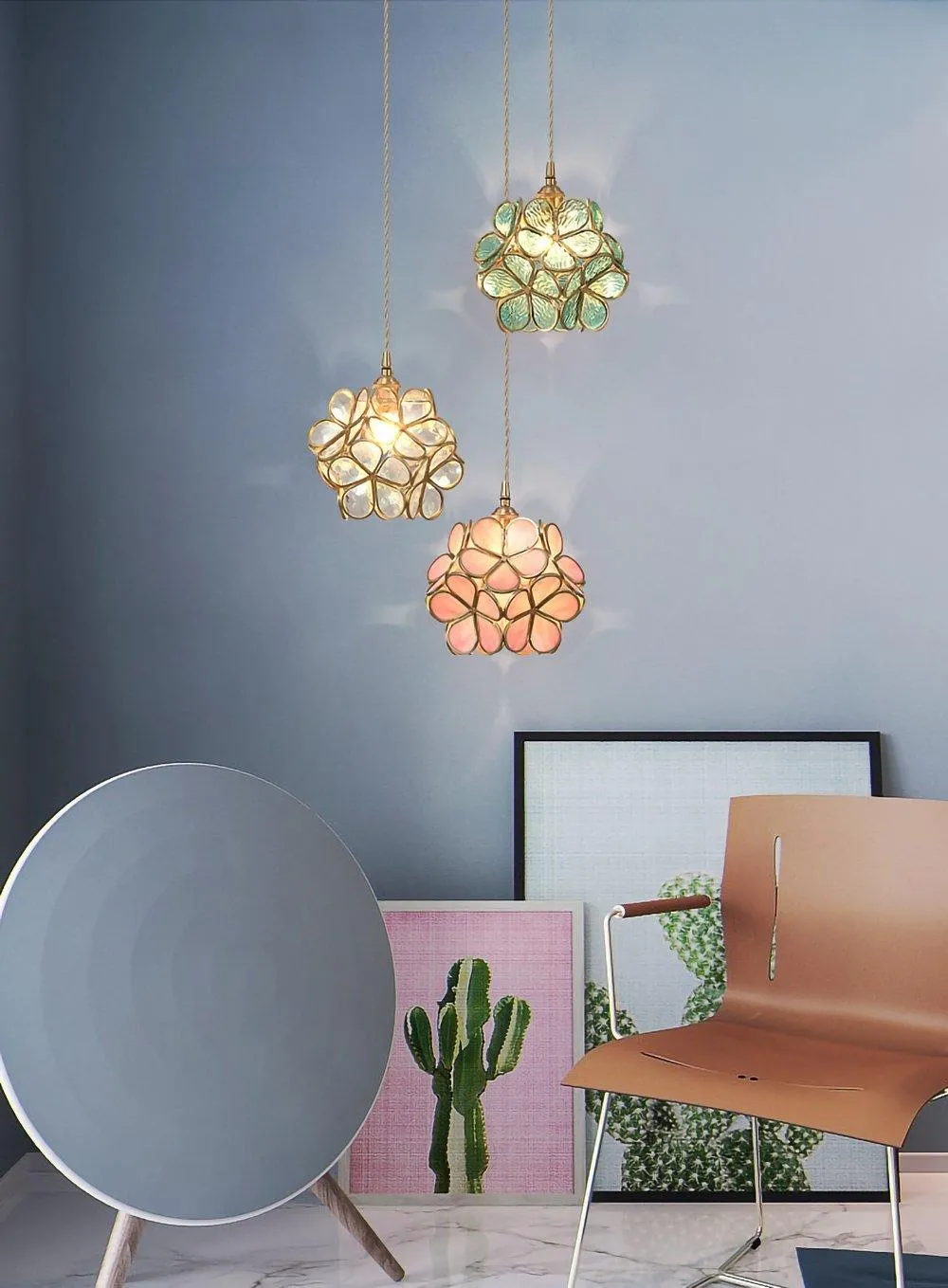 Glass Petal Pendant Lights