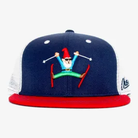 Gnome Skier Trucker Hat