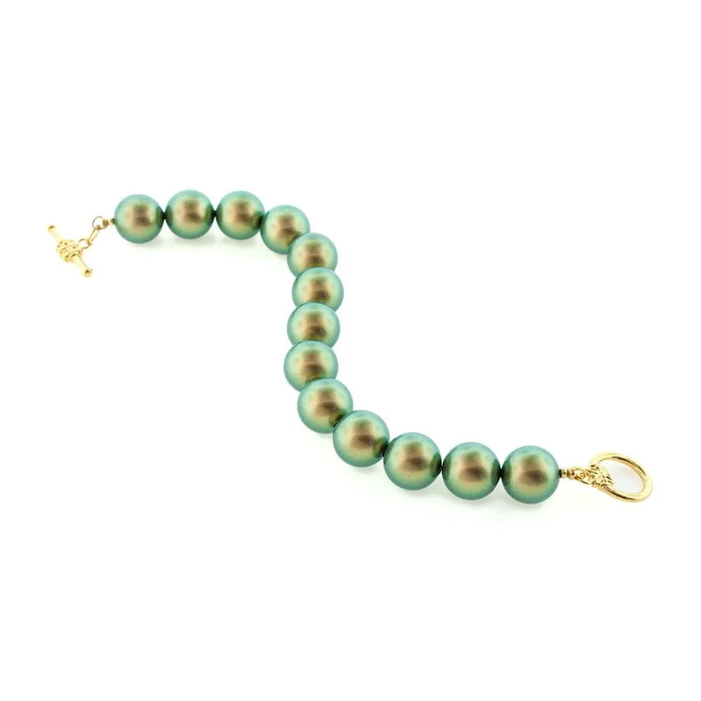 Green Pearl Bracelet