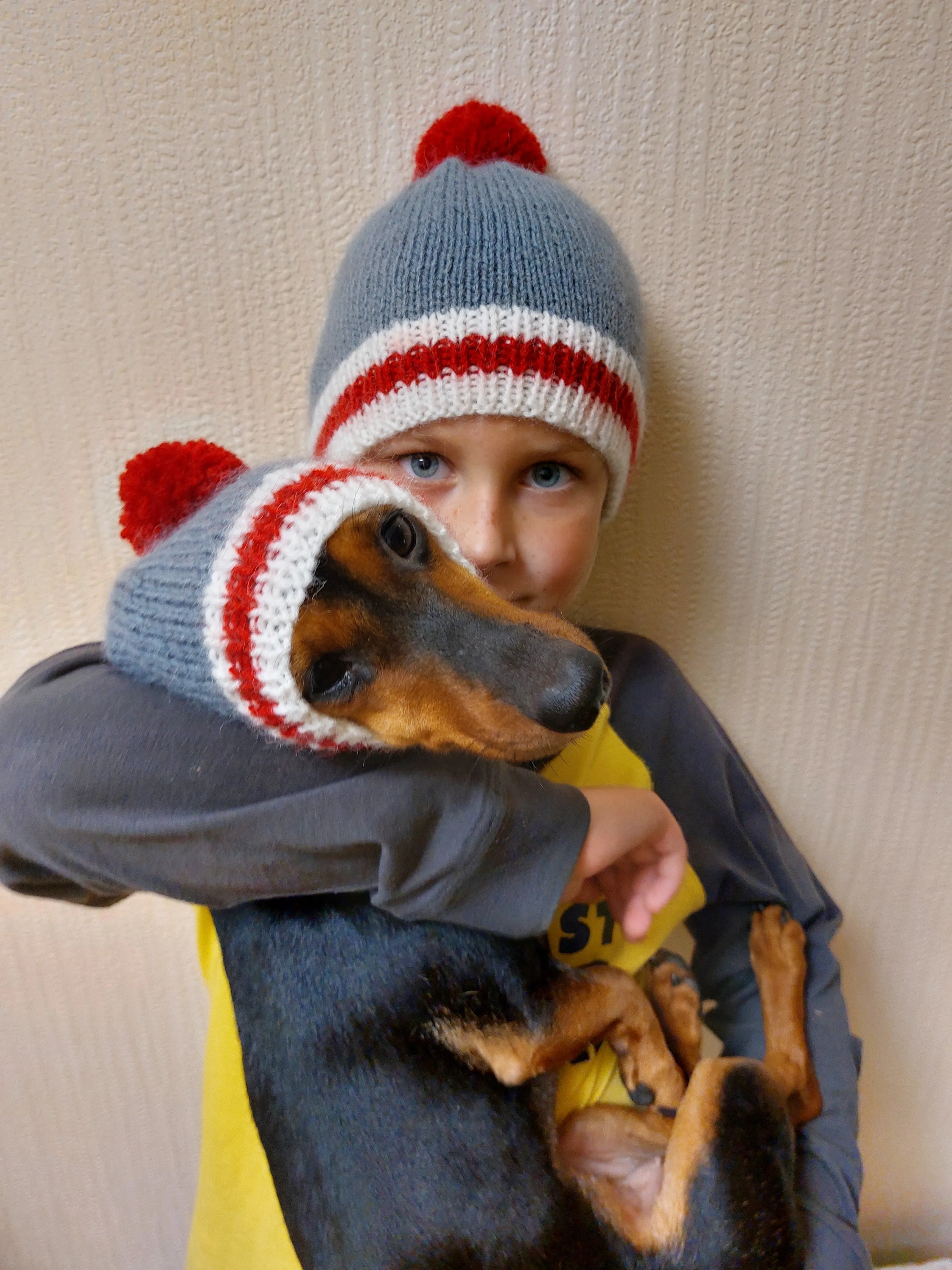 Halloween Hat Set Mom & Dog | Matching winter hat set for dog and owner, gift for mom dad and dog, puppy parents gift,set for owner and pet