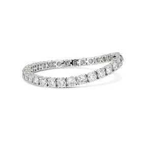 High Jewellery Classic Round Brilliant Cut Tennis Bracelet | Platinum