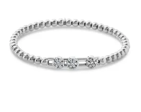 Hulchi Belluni 'Tresore' Trio Floating Diamond Stretch Bracelet (20356)