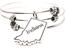 Indiana Triple Style Expandable Bangle Bracelet