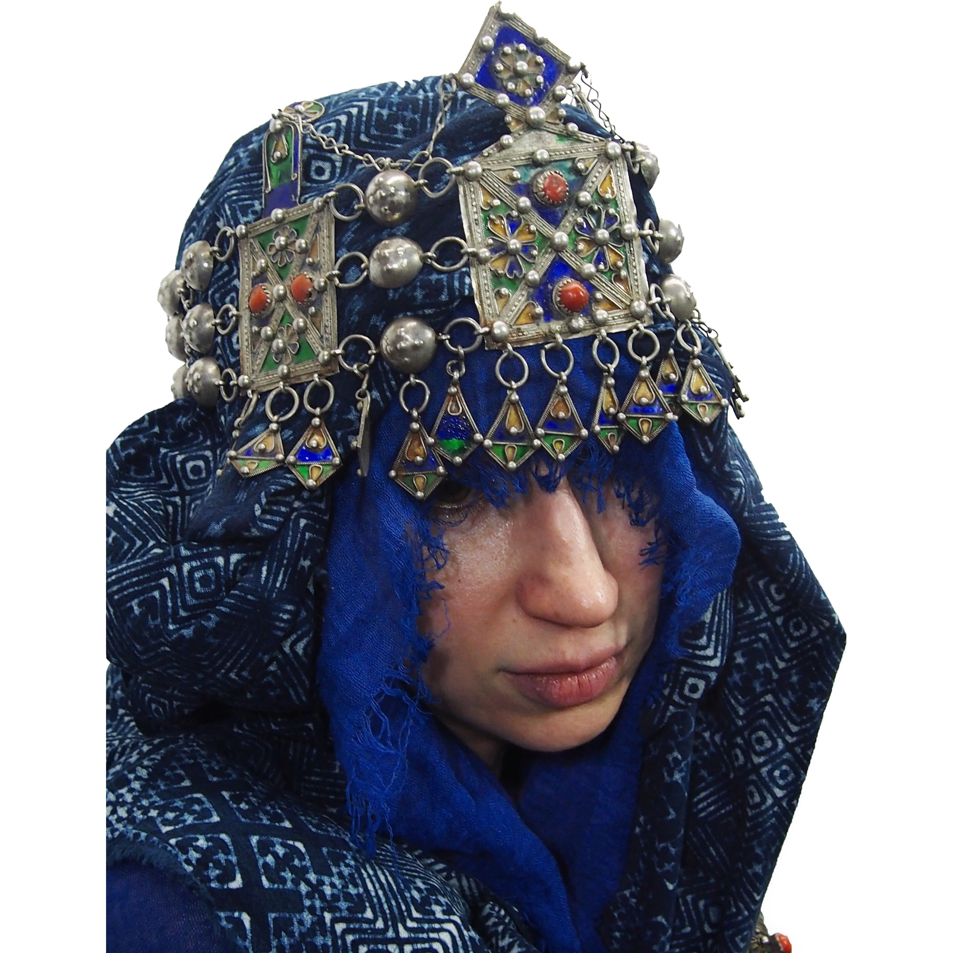 Kabyle Enamel Chain-Link Crown