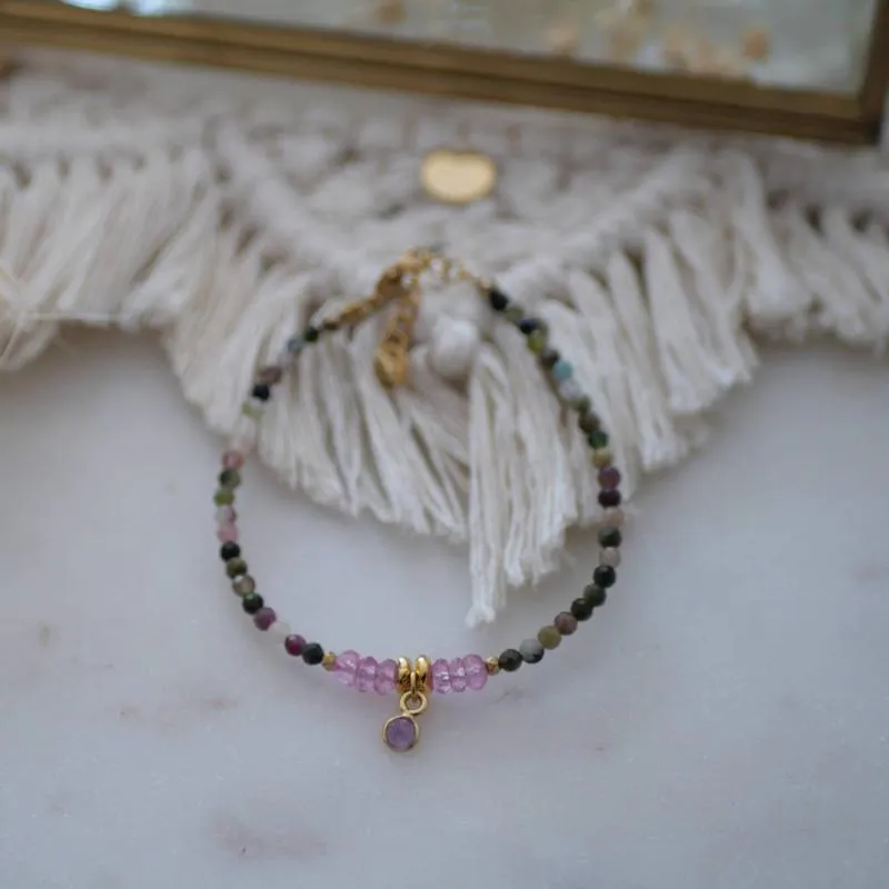 Karishma Tourmaline & Pink Topaz Bracelet