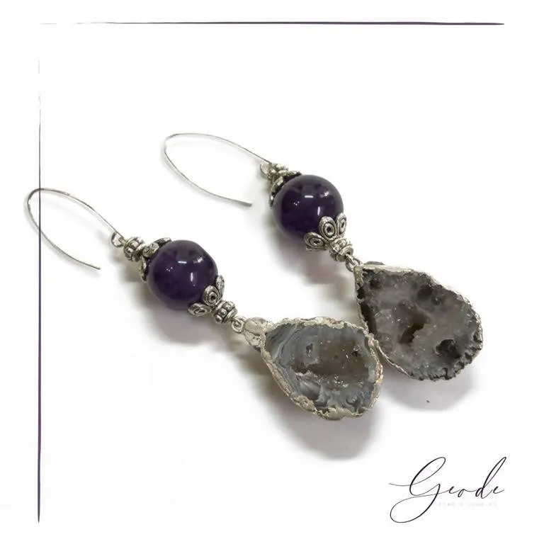 Koine Earrings - Geode Gems