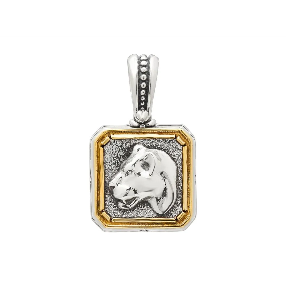 Konstantino Sterling Silver and Bronze Orion Panther Pendant