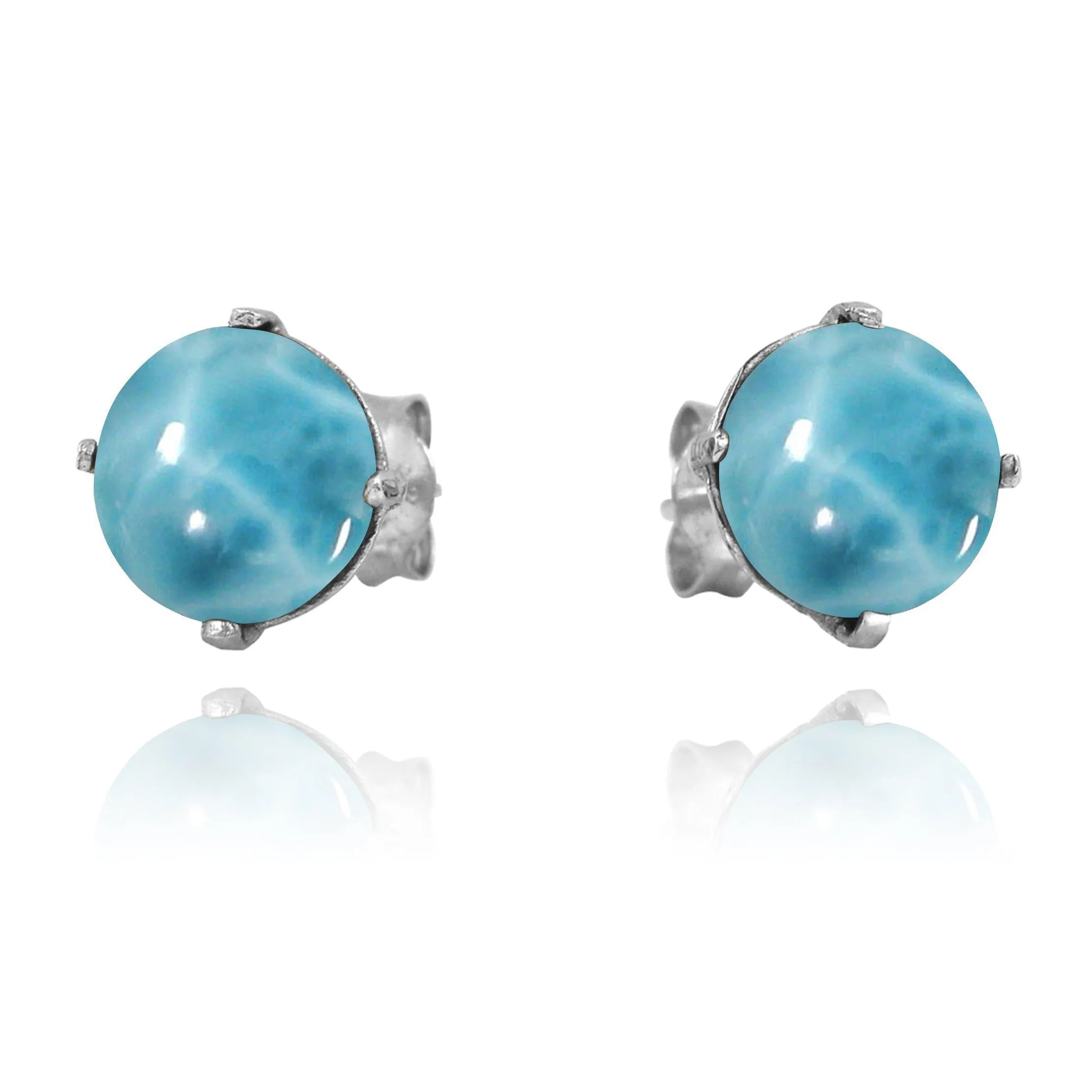 Larimar  Stud Earrings