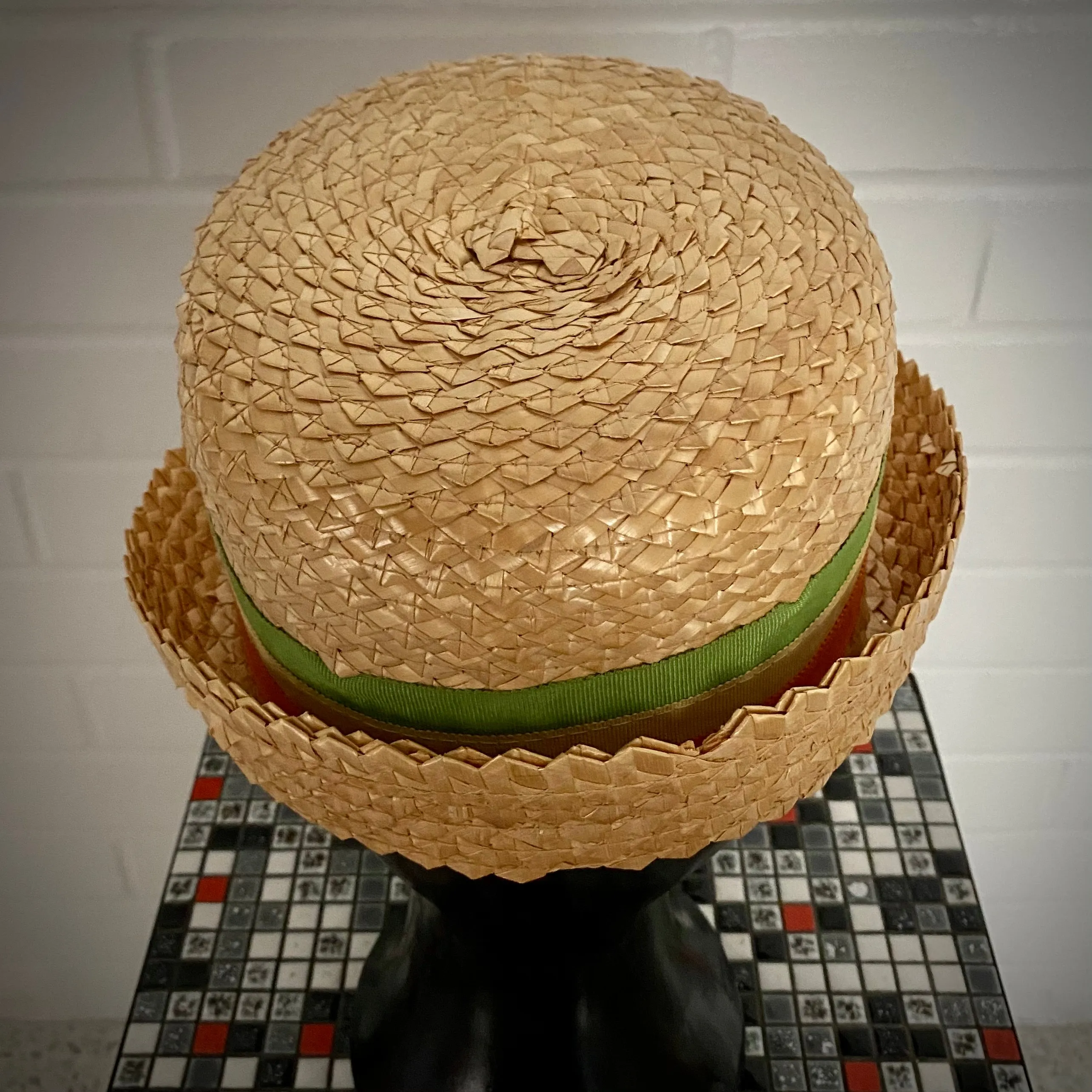 Late 60s/ Early 70's Straw Boater Hat