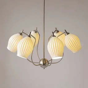 LED French Style Ceramics Retro Pendant Light