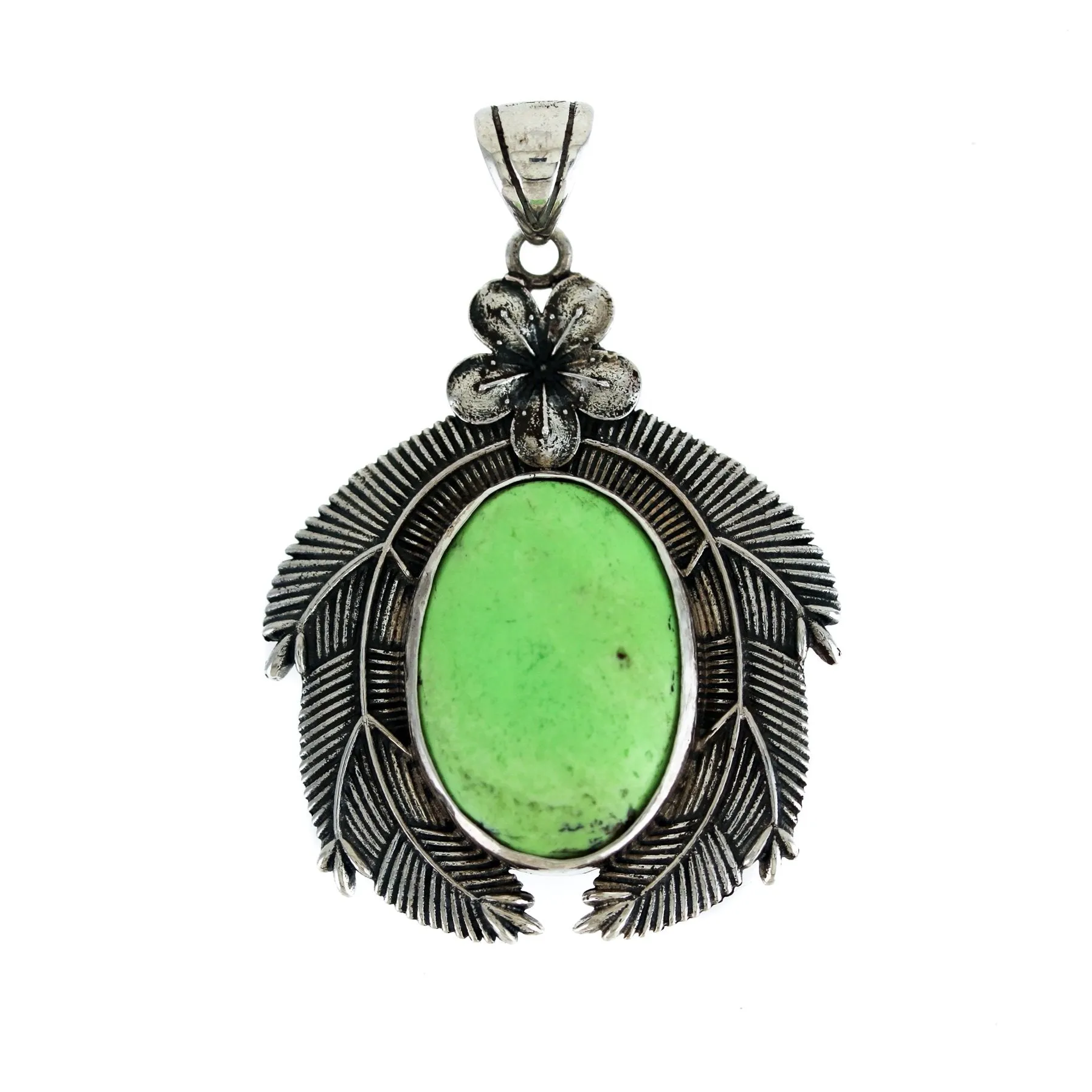 Lemon Chrysoprase "Kamayan" Pendant