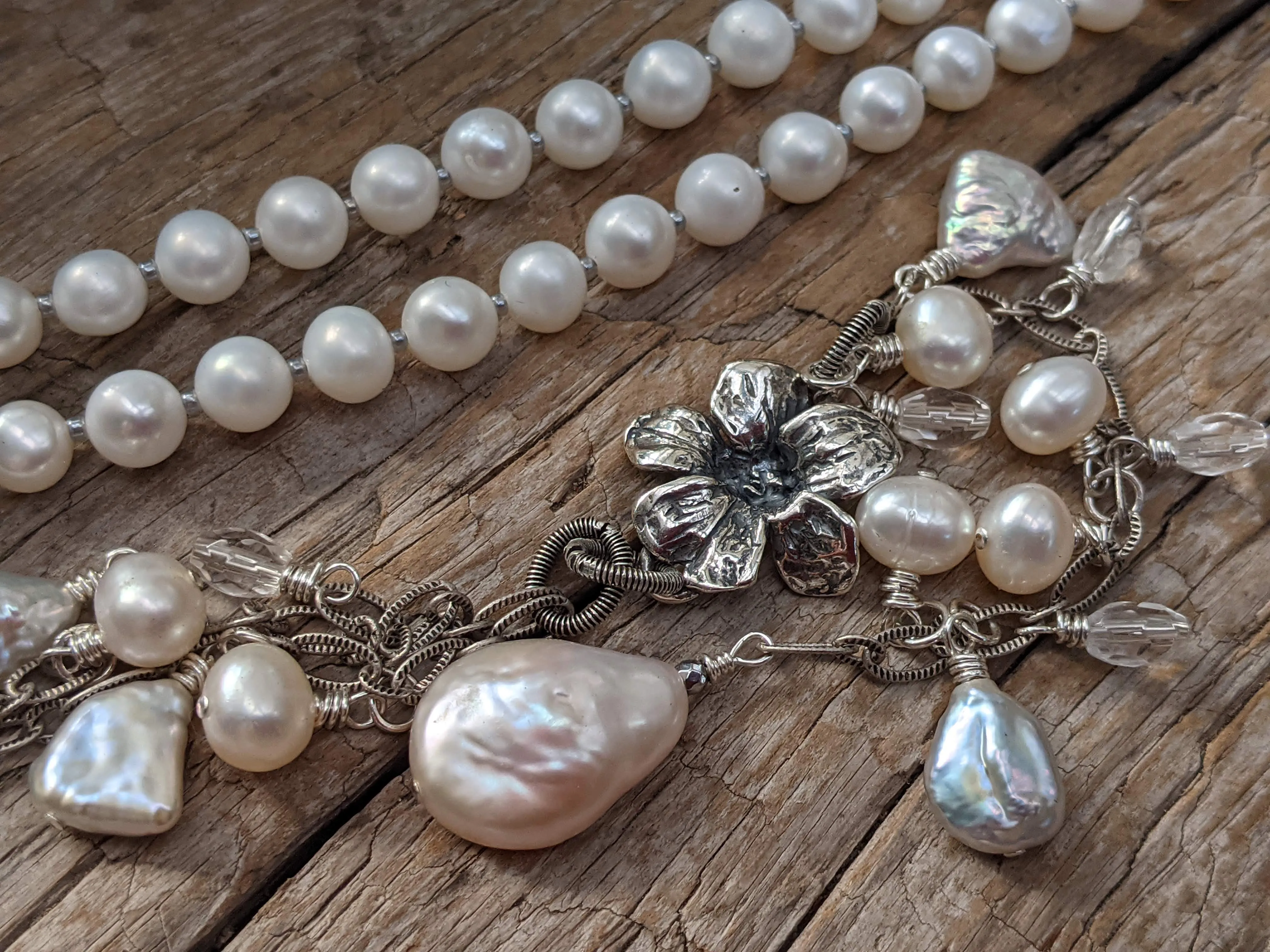 Long Pearl Necklace