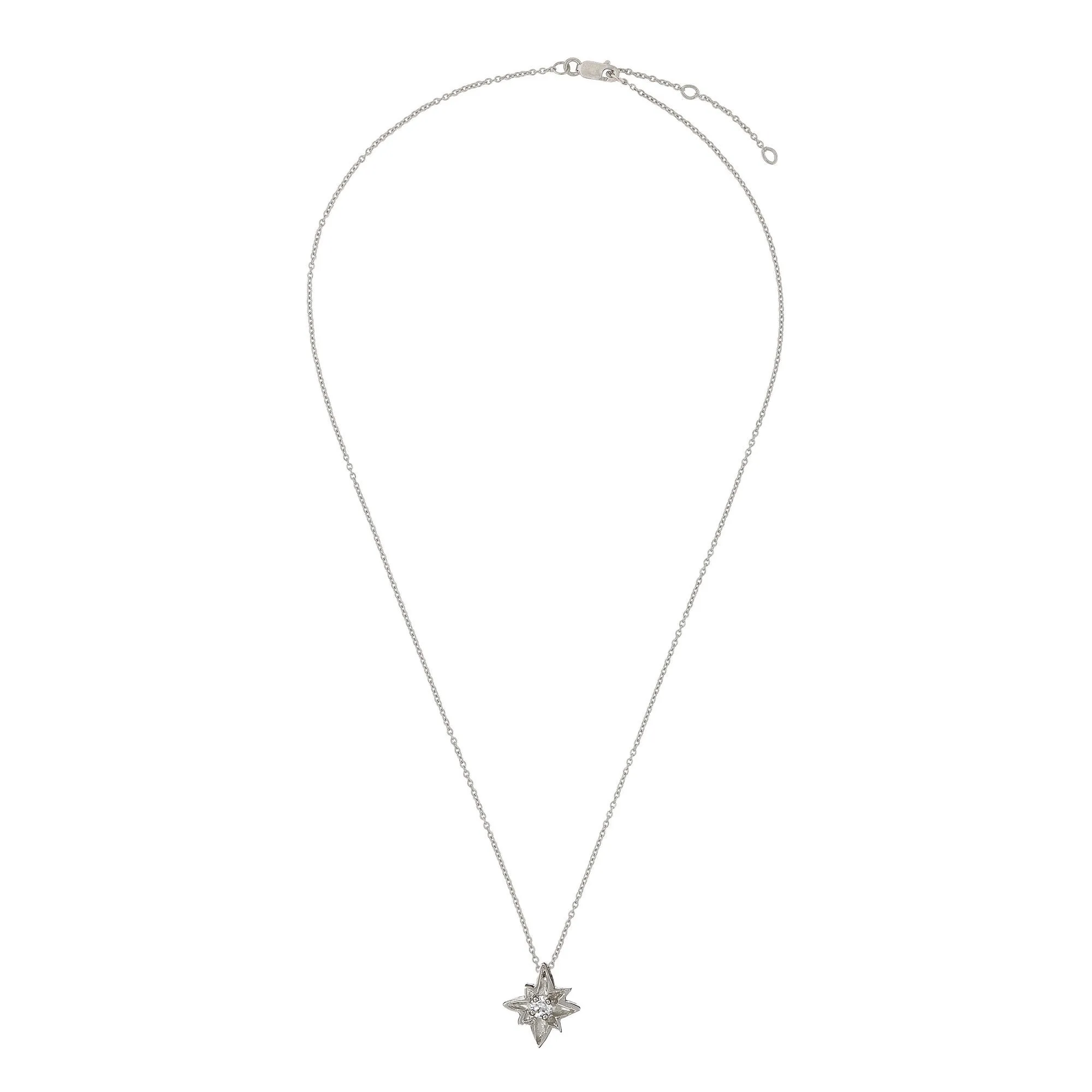 Lost Without You Diamond Necklace - 14k White Gold