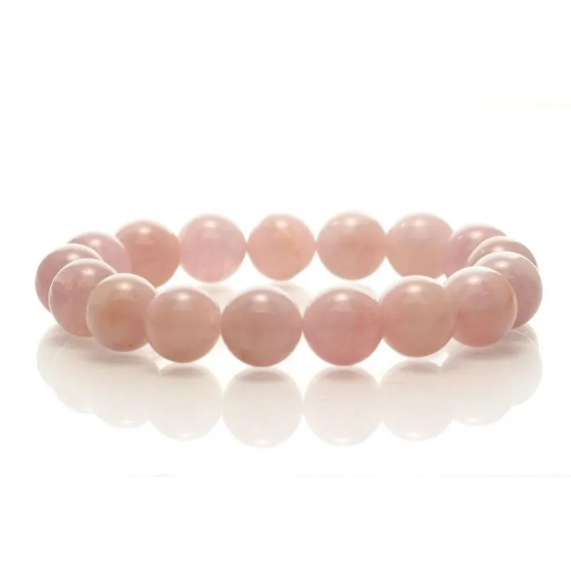 Madagascar Rose Quartz Stretch Bracelet 12mm