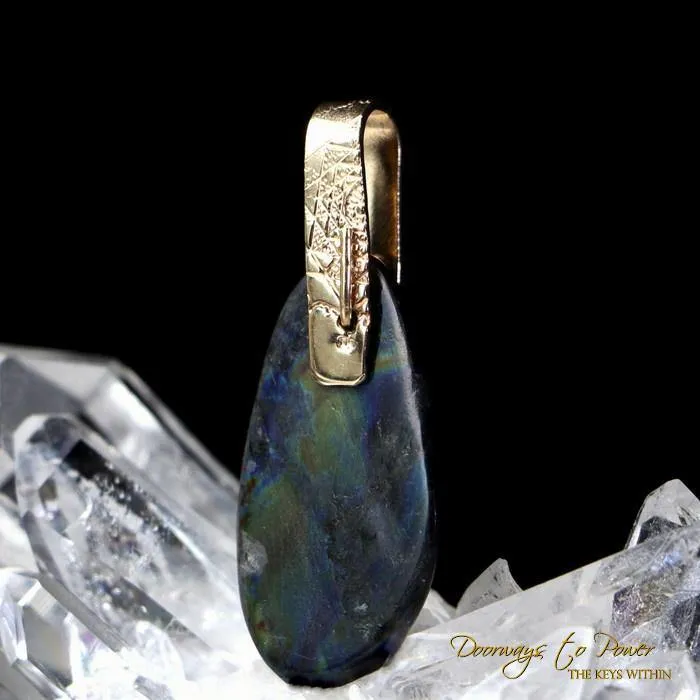 Magical Labradorite Light Language Pendant 14k